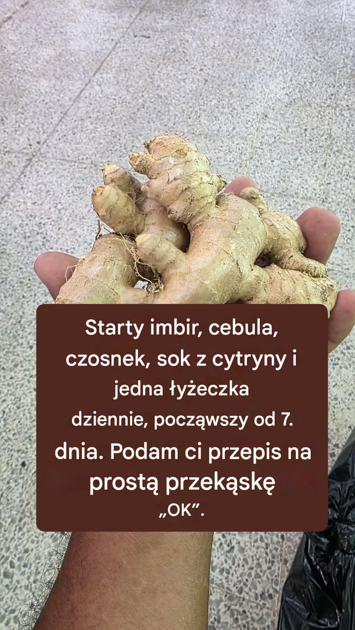 Potężny naturalny kwartet: starty imbir, cebula, czosnek i cytryna