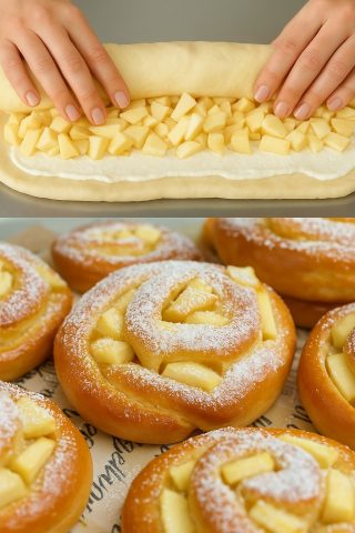 Ślimaki z jabłkami i cynamonem, lepsze niż te z piekarni