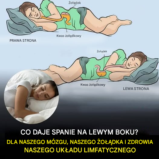Oto, jaki wpływ na mózg, żołądek i układ glimfatyczny ma spanie na lewym boku